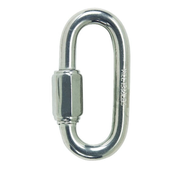 Campbell Chain & Fittings Campbell Polished Stainless Steel Quick Link 1540 lb 3-1/4 in. L T7630556 - main